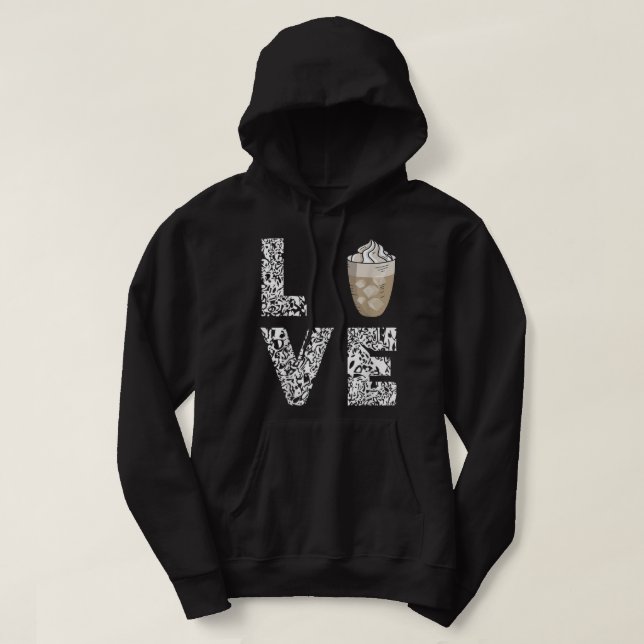 Sudadera Café Amor Café Helado Café Espuma Leche Cappucccin (Diseño del anverso)