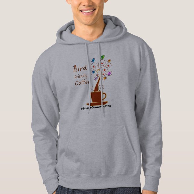 Sudadera Café apto para aves (Anverso)