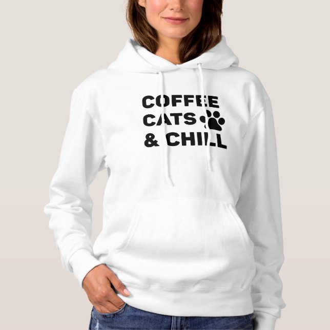 Sudadera Café Cats & Chill (Anverso)