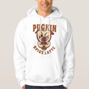 Sudadera Café con Especias de Calabacín Dueño de Pug con Es