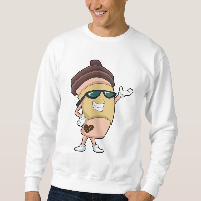 Sudadera Café con gafas de sol (Anverso)