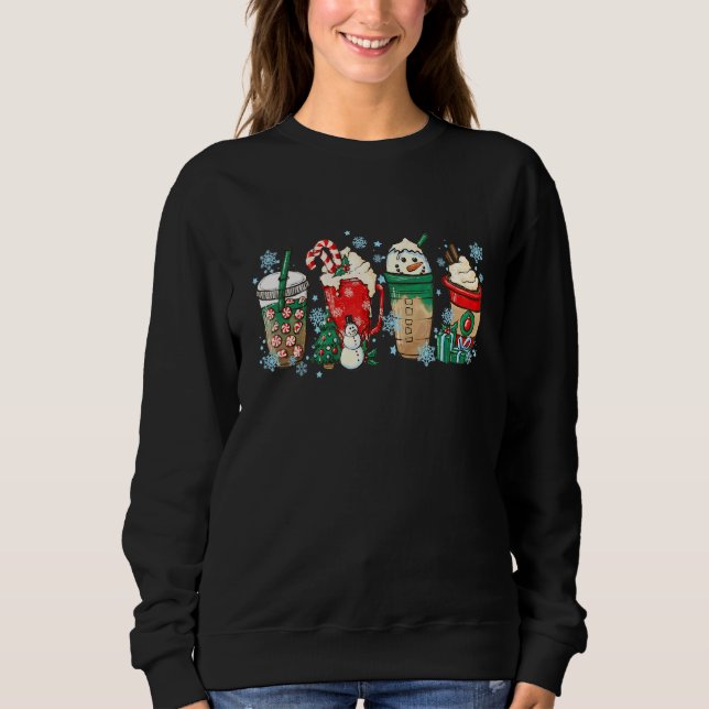 Sudadera Café con Leche de Navidad  Café Ropa de dormir de  (Anverso)