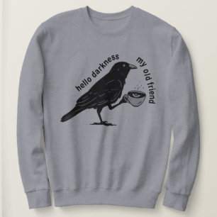 Sudadera Café Cuervo Cuervo Otoño   Nunca Más Poe Poeta Gót