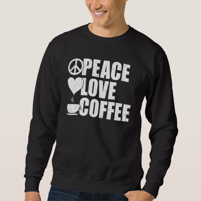 Sudadera Café de amor por la paz (Anverso)