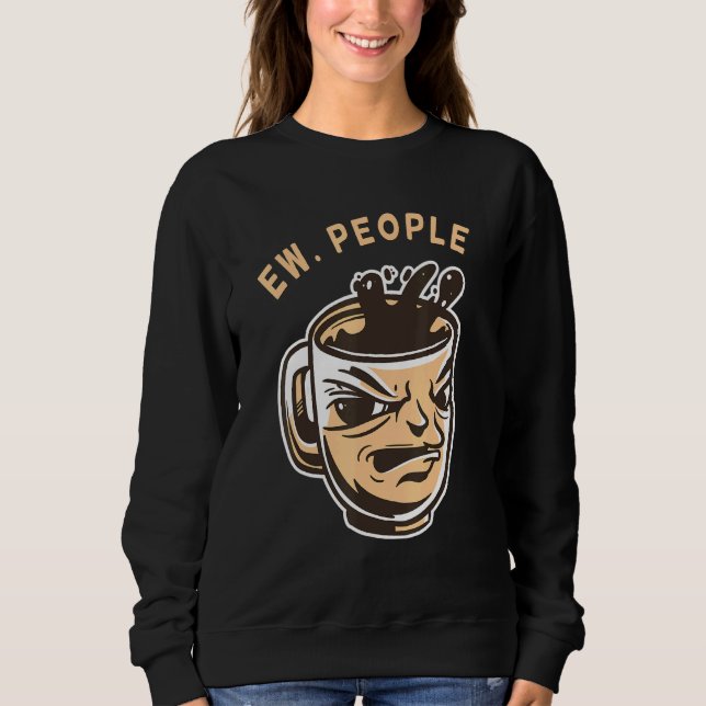 Sudadera Café De Ew People (Anverso)