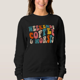 Sudadera Café de fin de semana Caballos, Café y Caballos