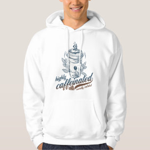 Sudadera café divertido altamente cafeinado socialmente ais