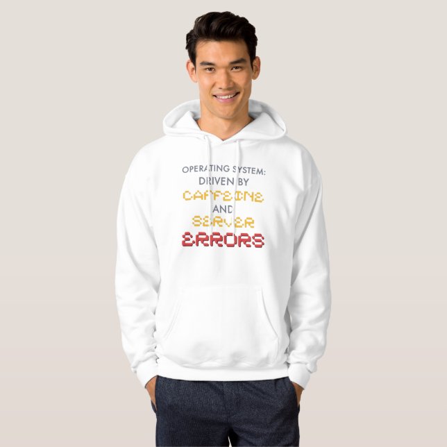Sudadera Café divertido para programadores y errores del se (Anverso completo)