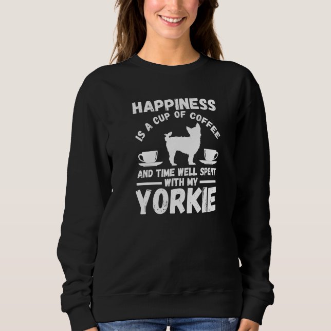 Sudadera Café Dog Yorkshire Terrier (Anverso)