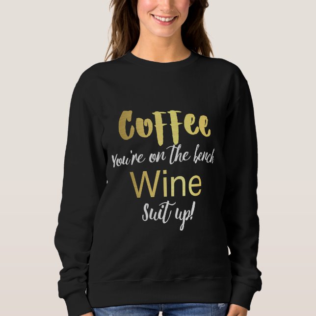 Sudadera Café En El Baño De Vino (Anverso)
