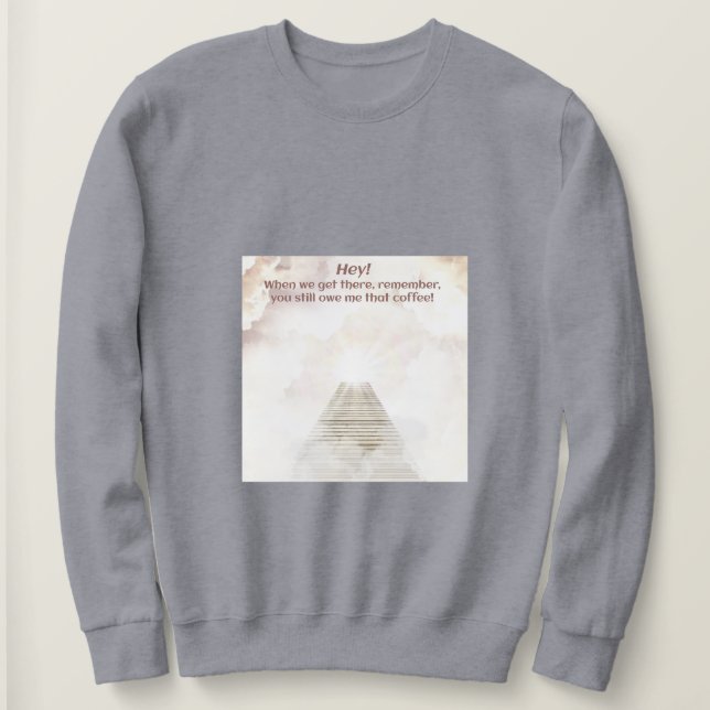 Sudadera Café en el cielo (Anverso del diseño)
