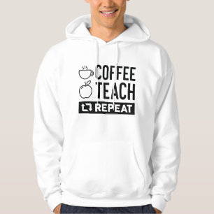 Sudadera Café Enseña Repite