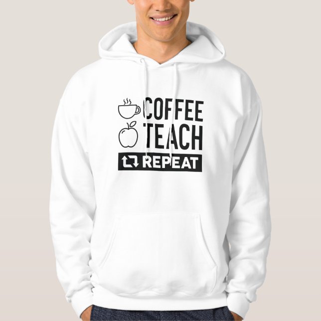 Sudadera Café Enseña Repite (Anverso)