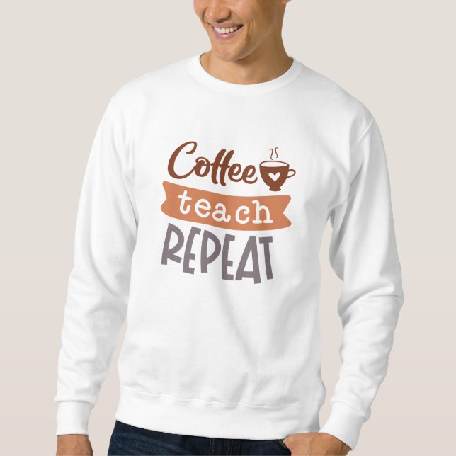 Sudadera Café Enseña Repite (Anverso)