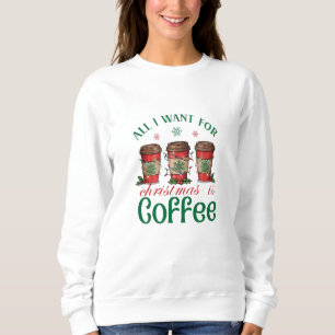 Sudadera Café Festivo y Amantes de la Navidad