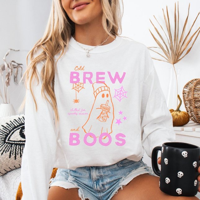 Sudadera Café frío de Ghost Cold Brew y Boos de Halloween (Subido por el creador)