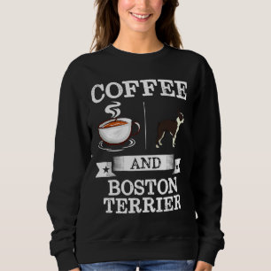 Sudadera Café Funny De Boston Terrier Y Corte Terrier De Bo