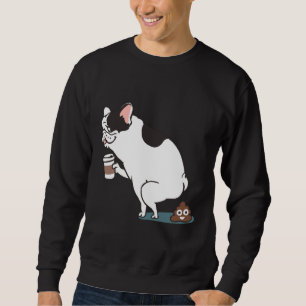 Sudadera Café hace Bulldog francés