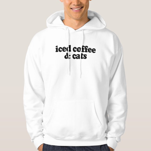 Sudadera café helado y gatos (Anverso)
