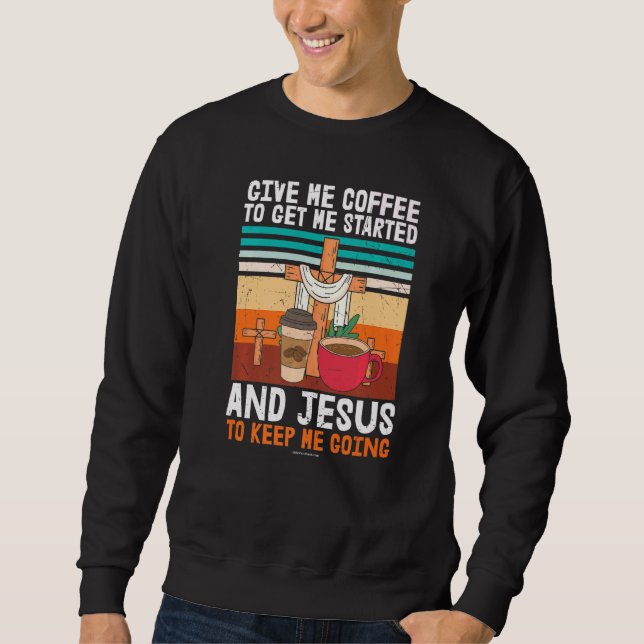 Sudadera Café Jesús Biblia Cristiana Verse Iglesia Religios (Anverso)