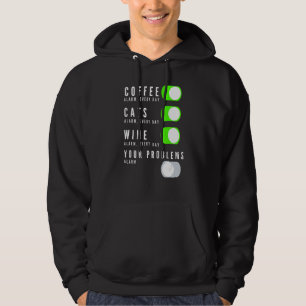 Sudadera Café Los Gatos Vino Sus Problemas