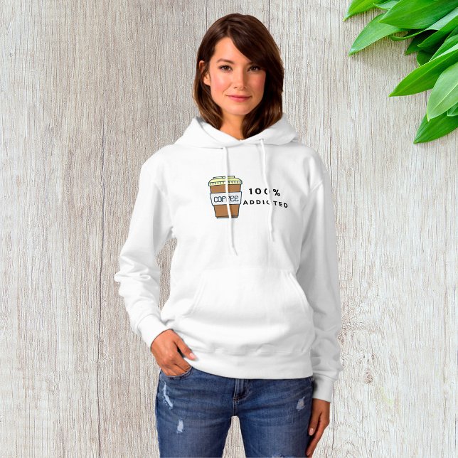 Sudadera Café Lover Diseño Cafeína 100% Addicted (Subido por el creador)