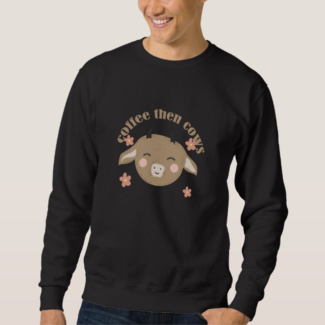 Sudadera Café Luego Vacas (Anverso)