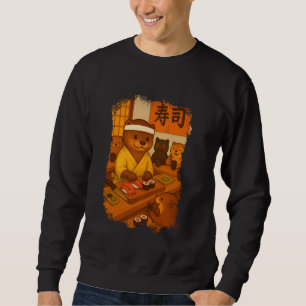 Sudadera Café Otter Sushi Bar Otter Sushi Chef Japonés Foz