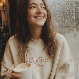 Sudadera Café Primero Sanación Después Estética Amante del
