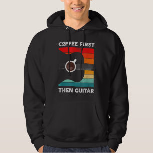 Sudadera Café Primero Y Después Guitarra Vintage Retro Styl