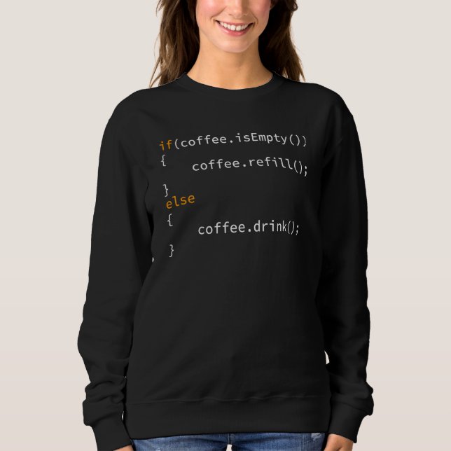 Sudadera Café Programador Para Codificadores (Anverso)