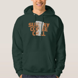 Sudadera Café Relajante Gráfico de Domingo