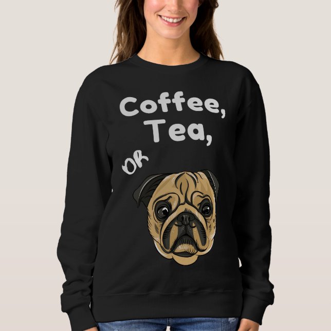 Sudadera Café, té o Doggo Cute Pug Classic T-Shirt 88 (Anverso)