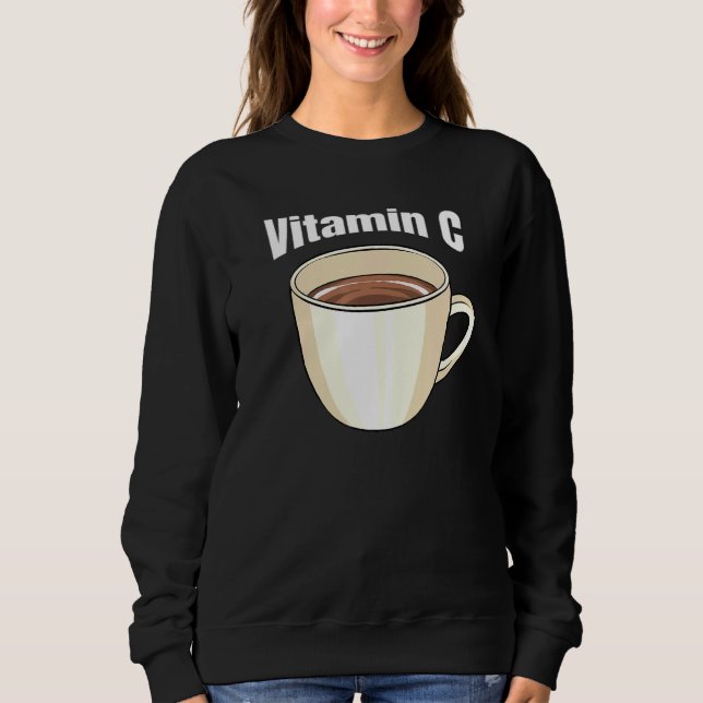 Sudadera Café Vitamina C Cafe Bebida Cafeína Café Tofe (Anverso)