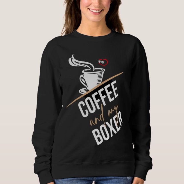 Sudadera Café y Boxer Caffeine Perro Mamá o Papá (Anverso)