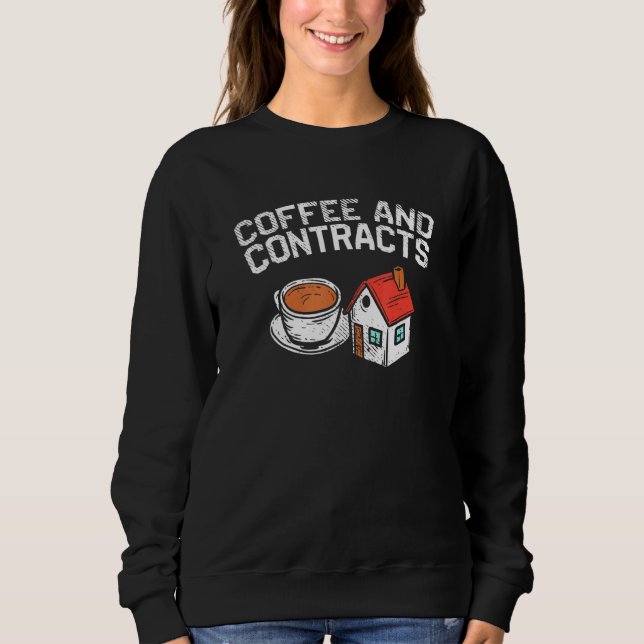 Sudadera Café Y Contratos (Anverso)