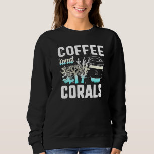 Sudadera Café Y Corales Agua Salada Acuario Arrecife Aquari