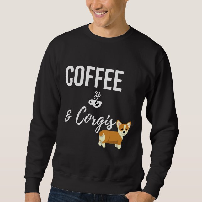 Sudadera Café Y Corgi (Anverso)
