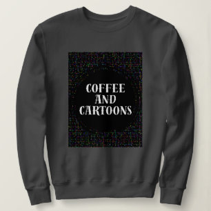 Sudadera Café y Dibujos Animados