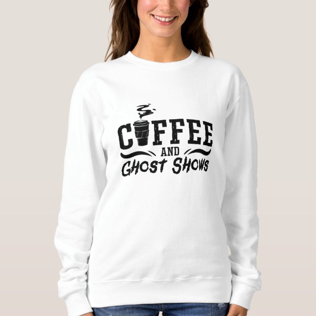 Sudadera Café Y Fantasma Muestran Cazadores De Fantasma (Anverso)