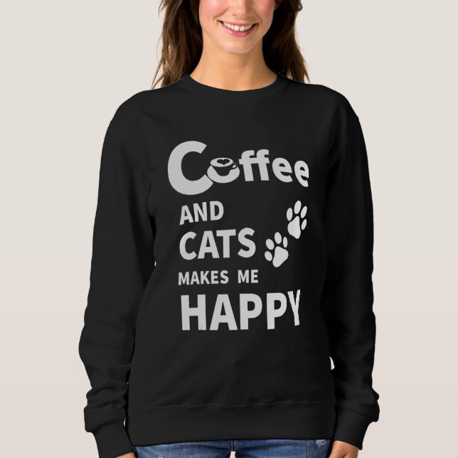 Sudadera Café Y Gatos (Anverso)