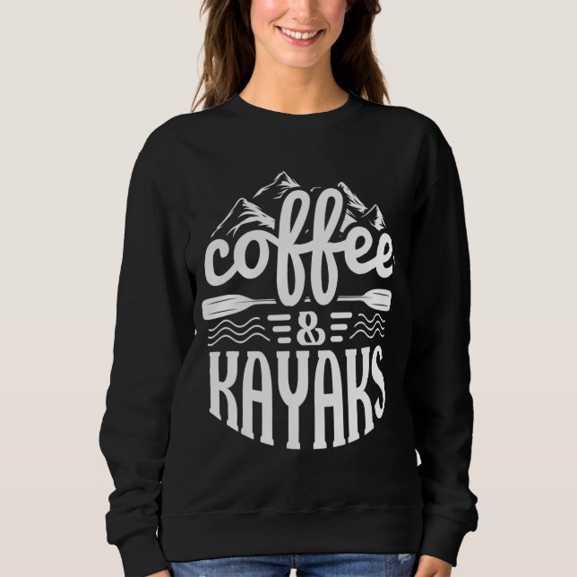 Sudadera Café y Kayaks - Funny Kayak (Anverso)