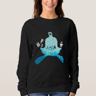 Sudadera Café Y Mediación Del Buceo Scuba