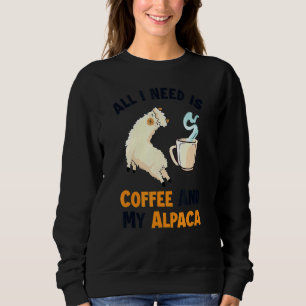 Sudadera Café Y Mi Alpaca Vicuna Guanaco Llama Breeder