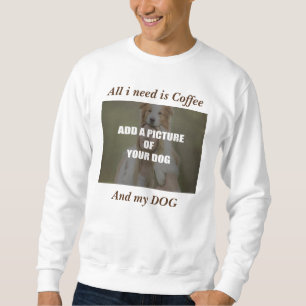 Sudadera Café y mi Cojín decorativo de perro