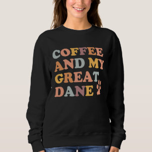 Sudadera Café y mi gran café danés Harlequin Gran D