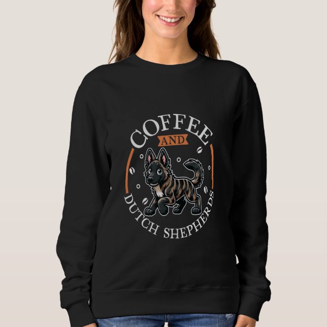 Sudadera Café y Pastor Holandés (Anverso)