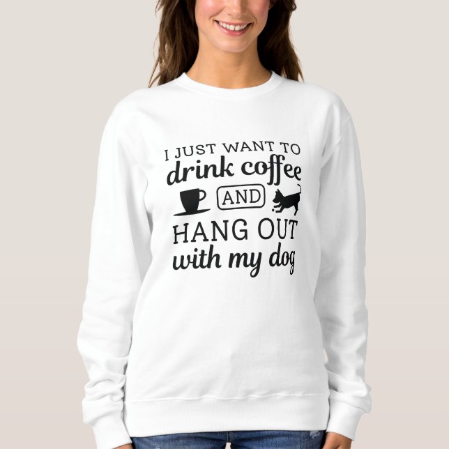 Sudadera Café Y Perro (Anverso)