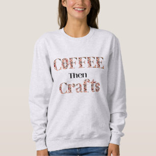 Sudadera Café y Tipografía de Manualidades