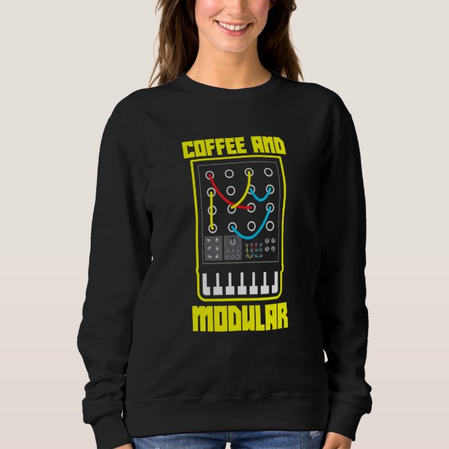 Sudadera Café Y Vida Modularia Wellenform Synth Nerd Synt (Anverso)
